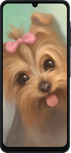 Силиконовый чехол Нарисованный йоркширский терьер для Samsung Galaxy A06 4G - 928u-3776 изображение 