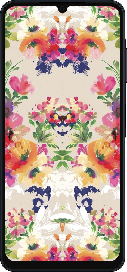 Силиконовый чехол Цветочный узор для Samsung Galaxy A06 4G - 1083u-3776 изображение 