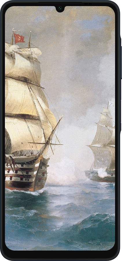 Силиконовый чехол Айвазовский. Корабли для Samsung Galaxy A06 4G - 160u-3776 изображение 