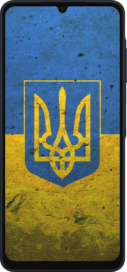 Силиконовый чехол Флаг и герб Украины 2 для Samsung Galaxy A06 4G - 378u-3776 изображение 