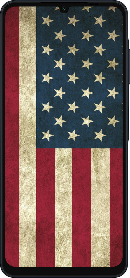 Силиконовый чехол Флаг США для Samsung Galaxy A06 4G - 395u-3776 изображение 
