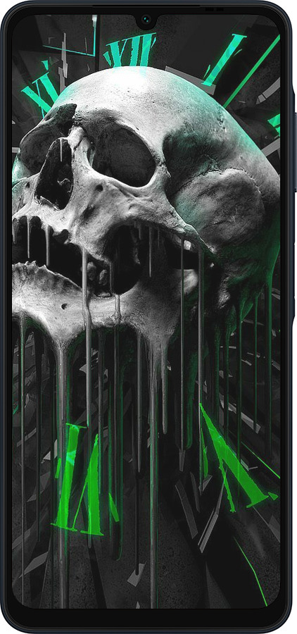 Силиконовый чехол Череп-часы для Samsung Galaxy A06 4G - 4100u-3776 изображение 