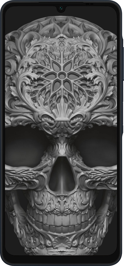 Силиконовый чехол skull-ornament для Samsung Galaxy A06 4G - 4101u-3776 изображение 