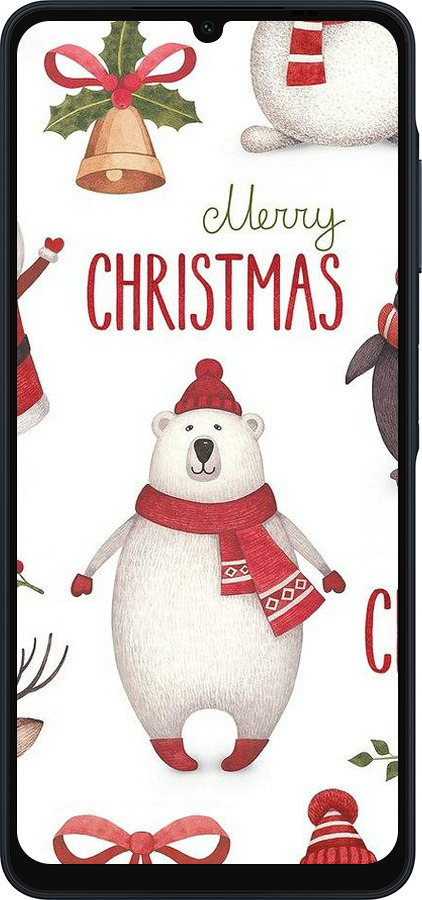 Силиконовый чехол Merry Christmas для Samsung Galaxy A06 4G - 4106u-3776 изображение 