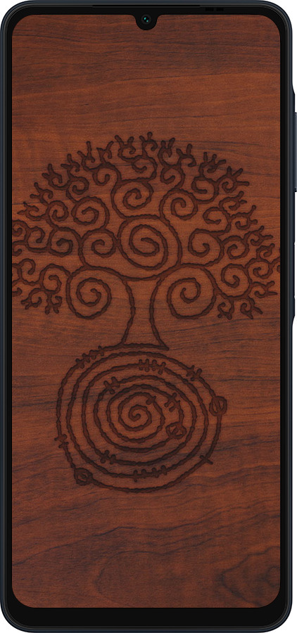 Силиконовый чехол Узор дерева для Samsung Galaxy A06 4G - 4119u-3776 изображение 