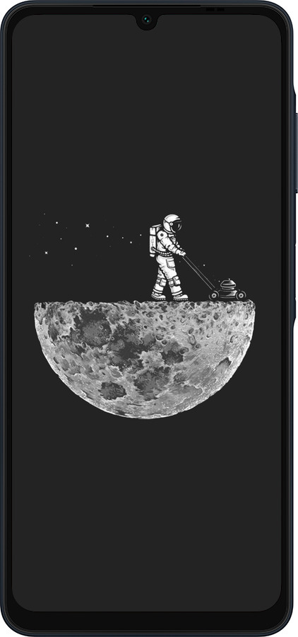Силиконовый чехол Moon in dark для Samsung Galaxy A06 4G - 4176u-3776 изображение 