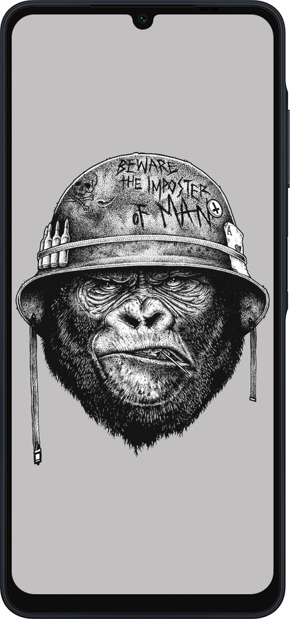 Силіконовий чехол military monkey для Samsung Galaxy A06 4G - 4177u-3776 изображение 