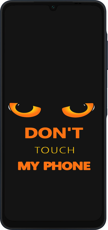 Силиконовый чехол Don't touch the phone для Samsung Galaxy A06 4G - 4261u-3776 изображение 