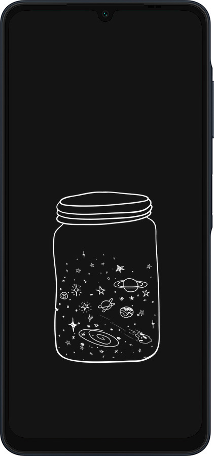 Силіконовий чехол Космос в банці для Samsung Galaxy A06 4G - 4297u-3776 изображение 