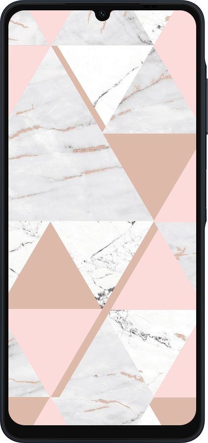 Силиконовый чехол Мраморная симметрия для Samsung Galaxy A06 4G - 4344u-3776 изображение 