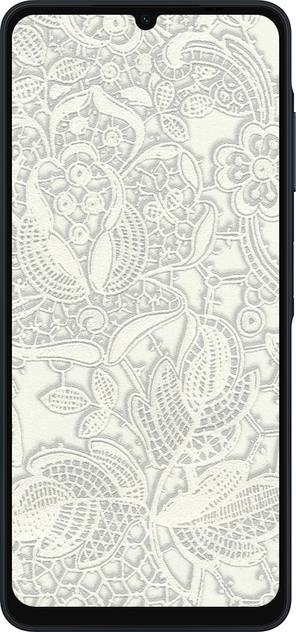 Силиконовый чехол Белое кружево для Samsung Galaxy A06 4G - 4383u-3776 изображение 