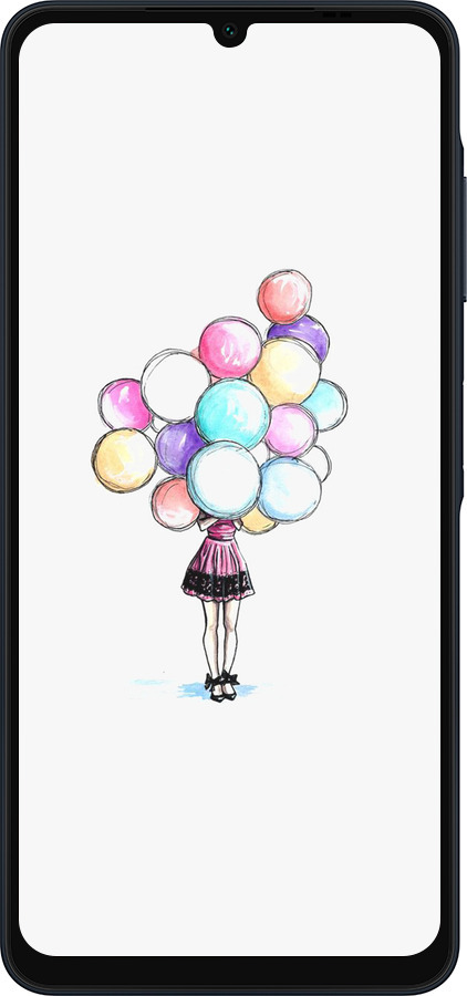 Силиконовый чехол Шарики для Samsung Galaxy A06 4G - 4387u-3776 изображение 