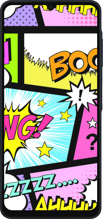 Силіконовий чехол Комікс 1 для Samsung Galaxy A06 4G - 4407u-3776 изображение 