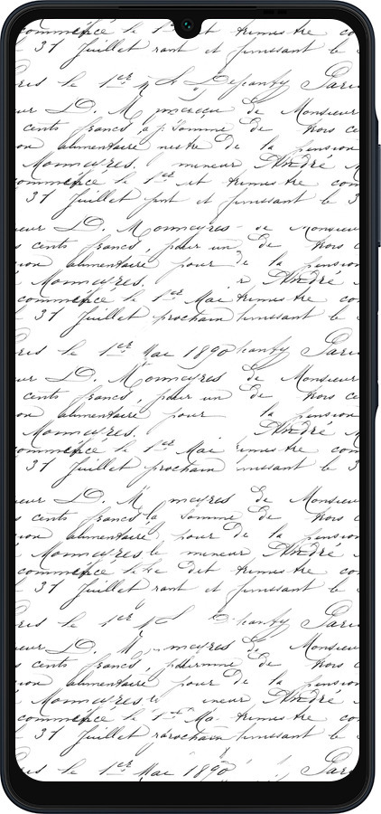 Силіконовий чехол Прописний шрифт  для Samsung Galaxy A06 4G - 4475u-3776 изображение 