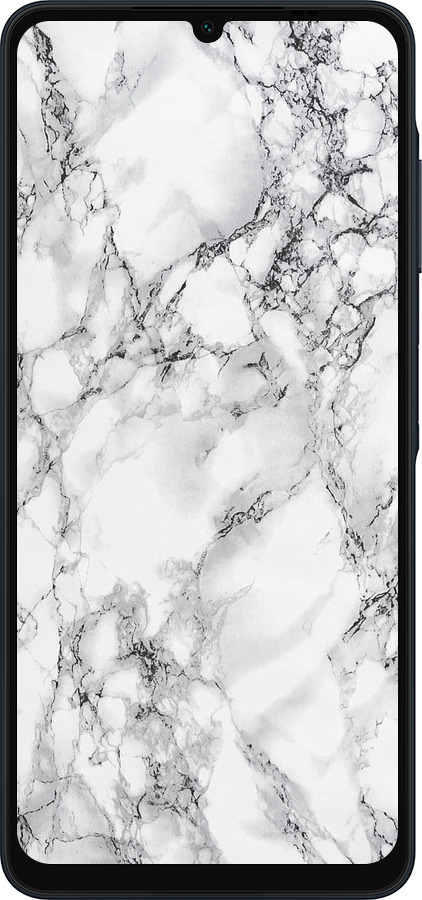 Силиконовый чехол Мрамор белый для Samsung Galaxy A06 4G - 4480u-3776 изображение 