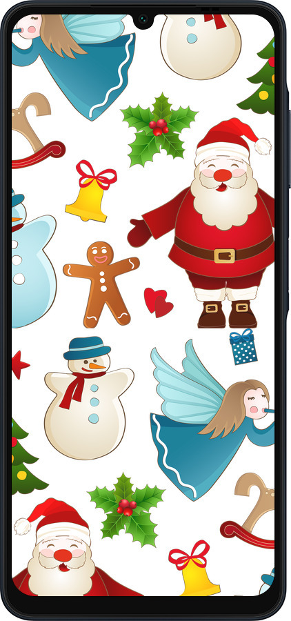 Силіконовий чехол Новорічний 1 для Samsung Galaxy A06 4G - 4614u-3776 изображение 