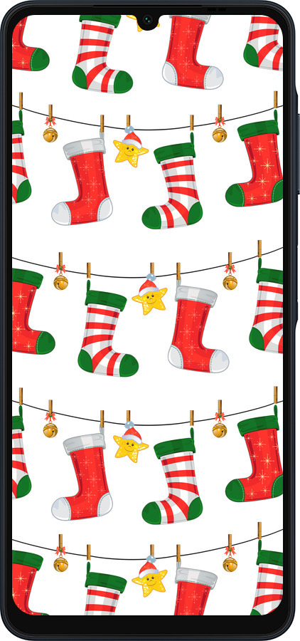 Силиконовый чехол Новогодний 9 для Samsung Galaxy A06 4G - 4622u-3776 изображение 