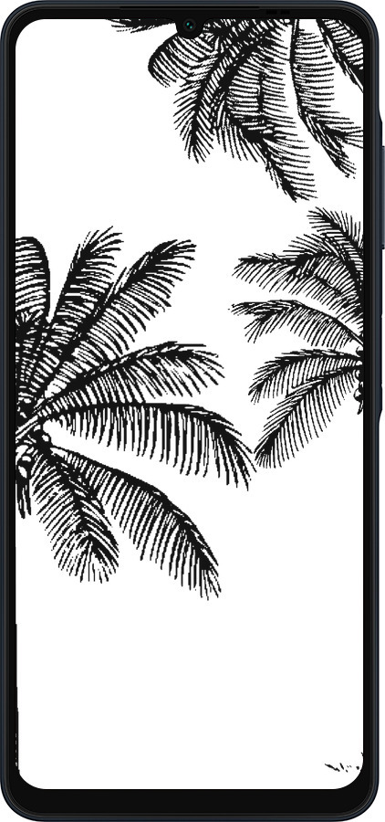 Силиконовый чехол Пальмы1 для Samsung Galaxy A06 4G - 4634u-3776 изображение 