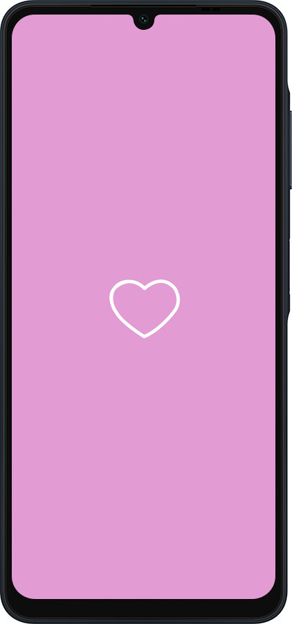 Силиконовый чехол Сердце 2 для Samsung Galaxy A06 4G - 4863u-3776 изображение 