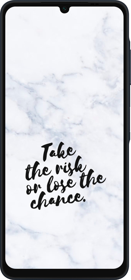 Силиконовый чехол Рискнуть или потерять шанс для Samsung Galaxy A06 4G - 4866u-3776 изображение 