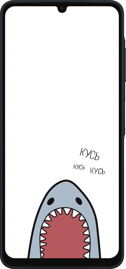 Силиконовый чехол Акула для Samsung Galaxy A06 4G - 4870u-3776 изображение 