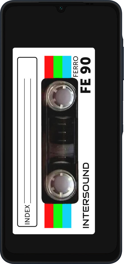 Силиконовый чехол Кассета с90 для Samsung Galaxy A06 4G - 4894u-3776 изображение 