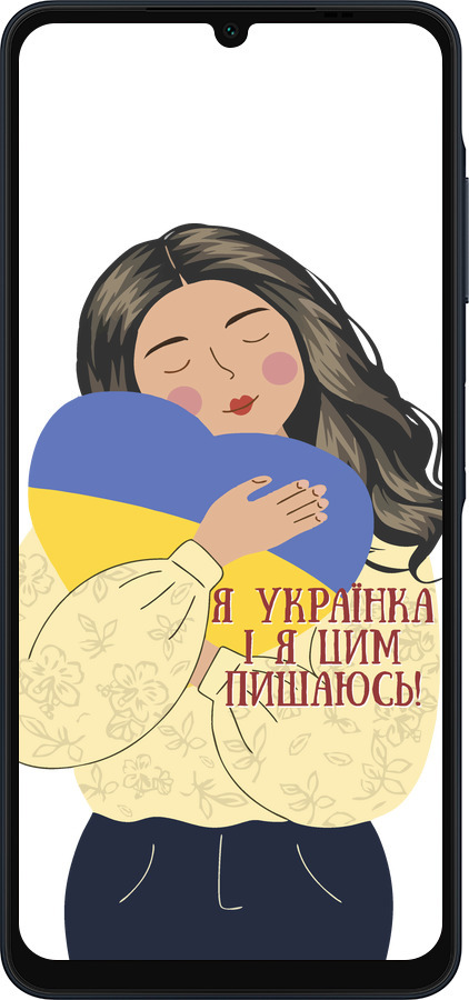 Силиконовый чехол Украинка v2 для Samsung Galaxy A06 4G - 5264u-3776 изображение 