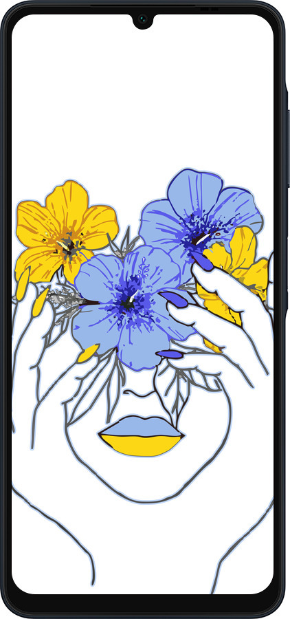 Силиконовый чехол Девушка v4 для Samsung Galaxy A06 4G - 5276u-3776 изображение 