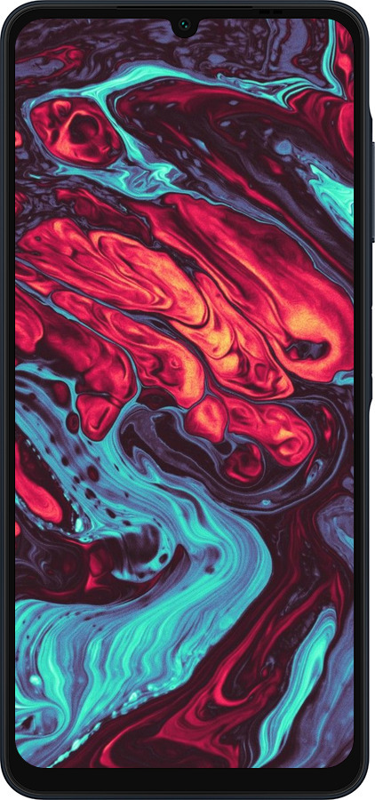 Силиконовый чехол Синяя красная абстакция для Samsung Galaxy A06 4G - 5339u-3776 изображение 