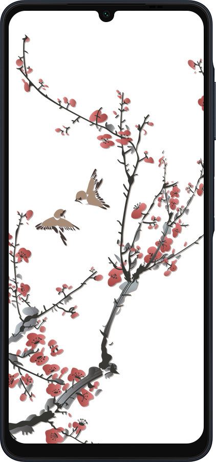 Силиконовый чехол Сакура v2 для Samsung Galaxy A06 4G - 5538u-3776 изображение 