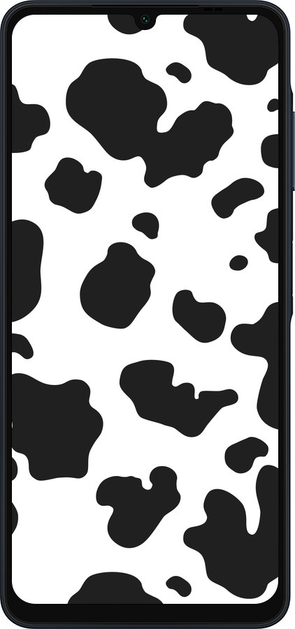 Силиконовый чехол Шкура коровы для Samsung Galaxy A06 4G - 5576u-3776 изображение 