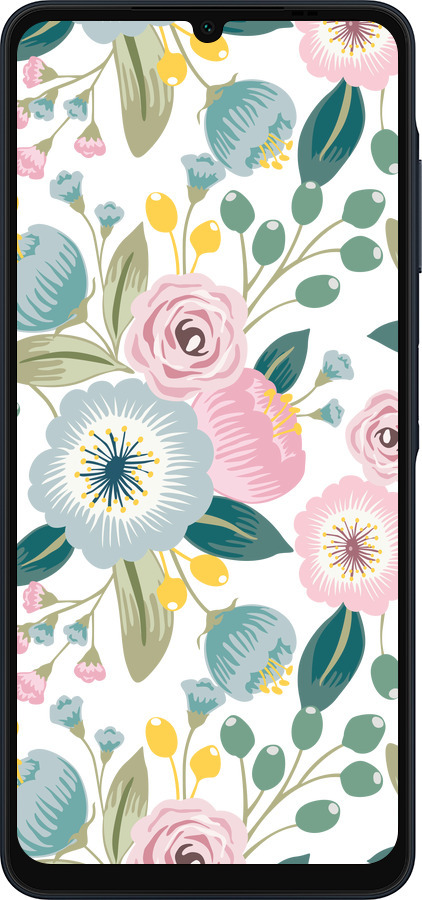 Силіконовий чехол Квіткові шпалери v2 для Samsung Galaxy A06 4G - 5602u-3776 изображение 