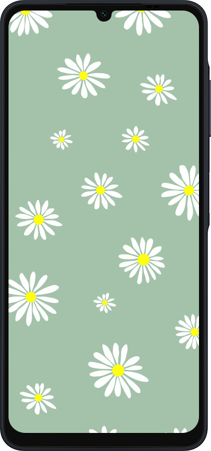 Силиконовый чехол Ромашки v4 для Samsung Galaxy A06 4G - 5603u-3776 изображение 