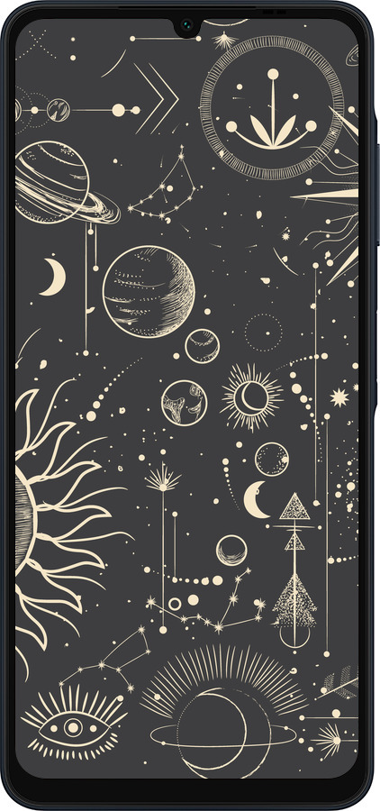 Силиконовый чехол Фаза луны для Samsung Galaxy A06 4G - 5605u-3776 изображение 