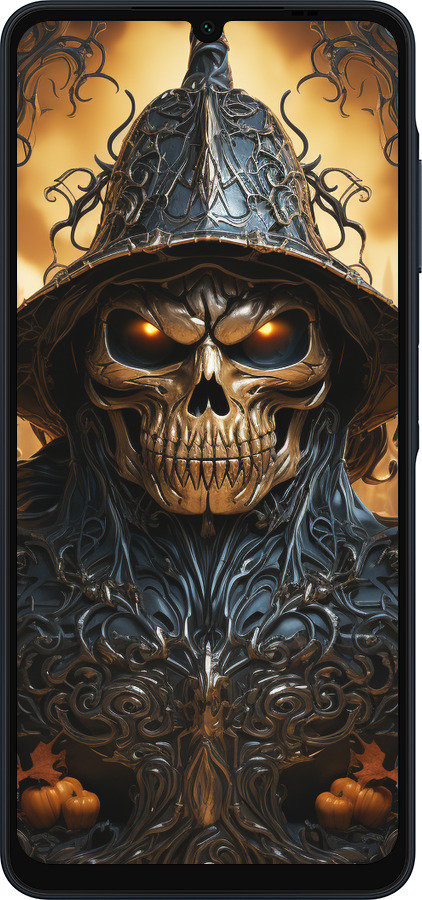 Силиконовый чехол Череп 2 для Samsung Galaxy A06 4G - 5652u-3776 изображение 