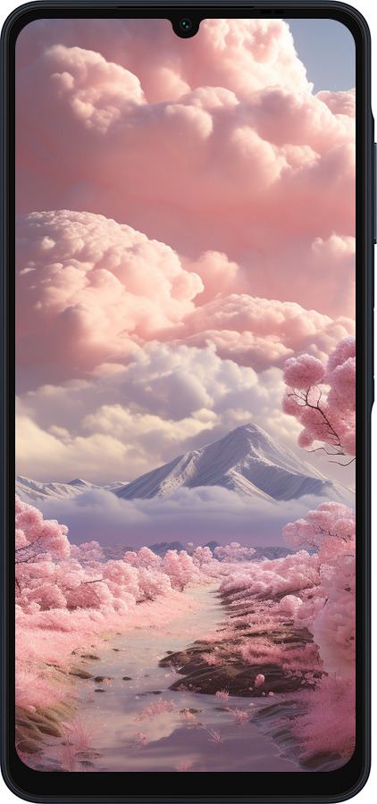 Силиконовый чехол Розовые облака для Samsung Galaxy A06 4G - 5660u-3776 изображение 