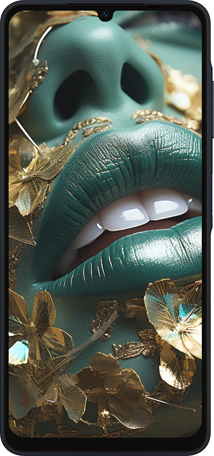 Силиконовый чехол Губы 2 для Samsung Galaxy A06 4G - 5667u-3776 изображение 