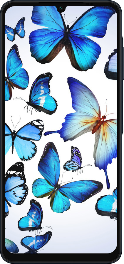 Силиконовый чехол Бабочки для Samsung Galaxy A06 4G - 6023u-3776 изображение 