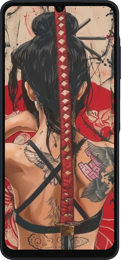 Силиконовый чехол Тайна катаны для Samsung Galaxy A06 4G - 6074u-3776 изображение 