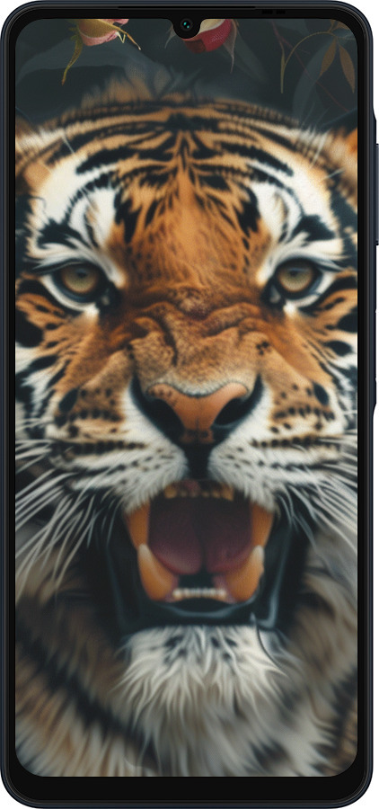 Силиконовый чехол Тигровое величие для Samsung Galaxy A06 4G - 6080u-3776 изображение 