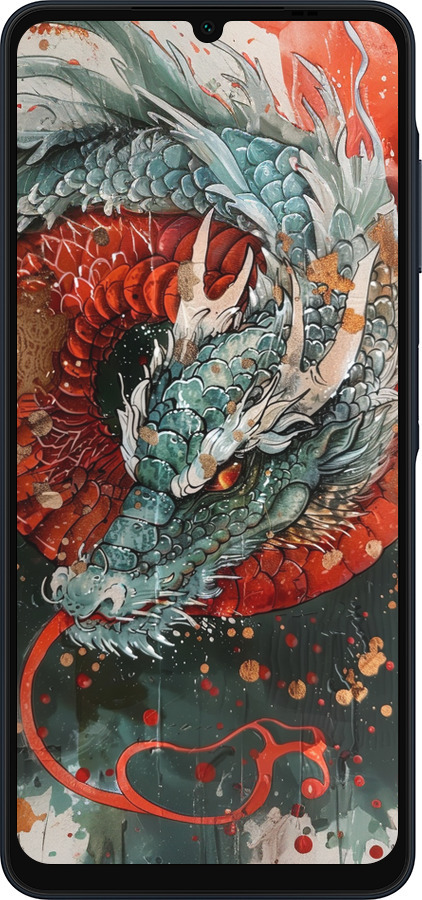 Силиконовый чехол Стихия огня для Samsung Galaxy A06 4G - 6101u-3776 изображение 