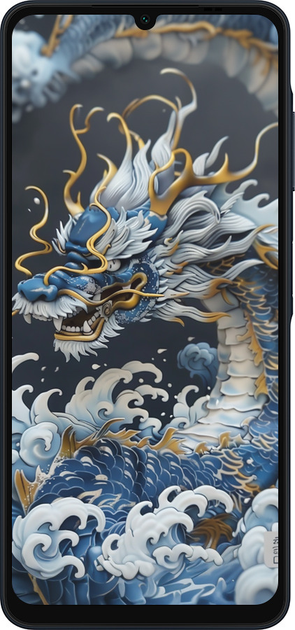 Силіконовий чехол Водяний дракон для Samsung Galaxy A06 4G - 6113u-3776 изображение 