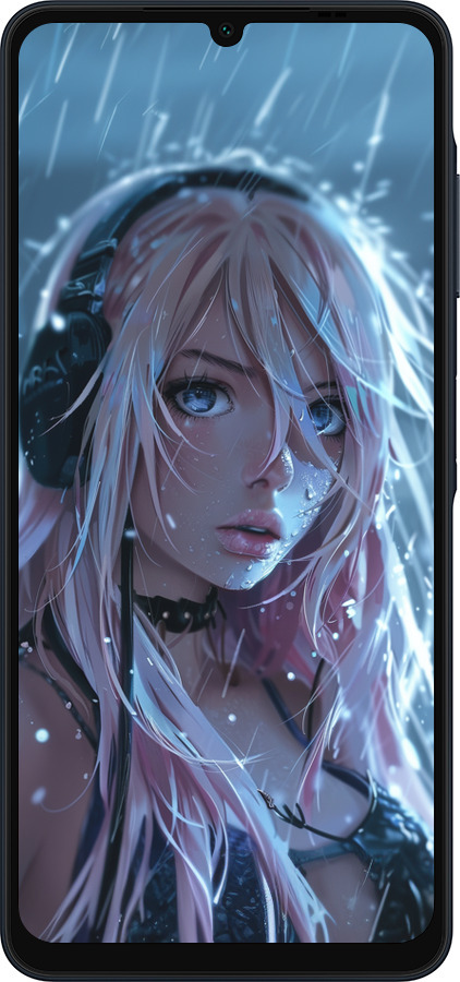 Силіконовий чехол Неоновий дощ для Samsung Galaxy A06 4G - 6119u-3776 изображение 