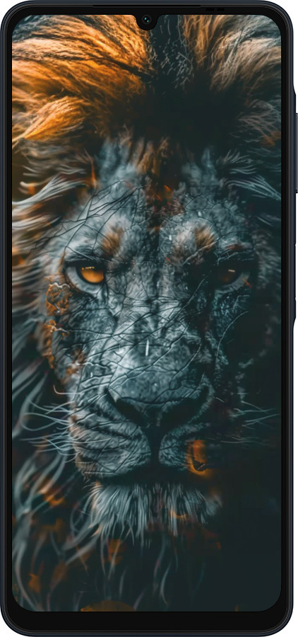 Силиконовый чехол Лев в сумерках для Samsung Galaxy A06 4G - 6154u-3776 изображение 