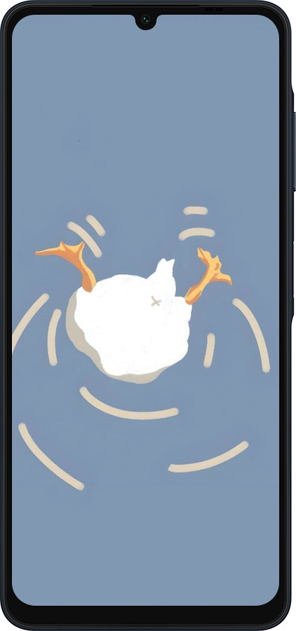 Силиконовый чехол Гусь ныряет для Samsung Galaxy A06 4G - 6275u-3776 изображение 