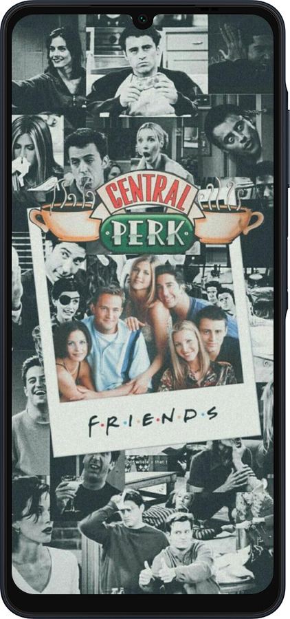 Силиконовый чехол Друзья для Samsung Galaxy A06 4G - 6276u-3776 изображение 