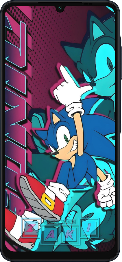 Силиконовый чехол Соник для Samsung Galaxy A06 4G - 6284u-3776 изображение 