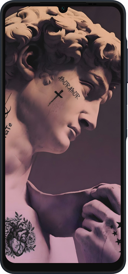 Силіконовий чехол Давид для Samsung Galaxy A06 4G - 6302u-3776 изображение 