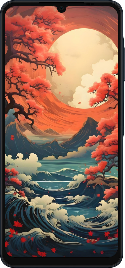 Силиконовый чехол Природа японии для Samsung Galaxy A06 4G - 6327u-3776 изображение 