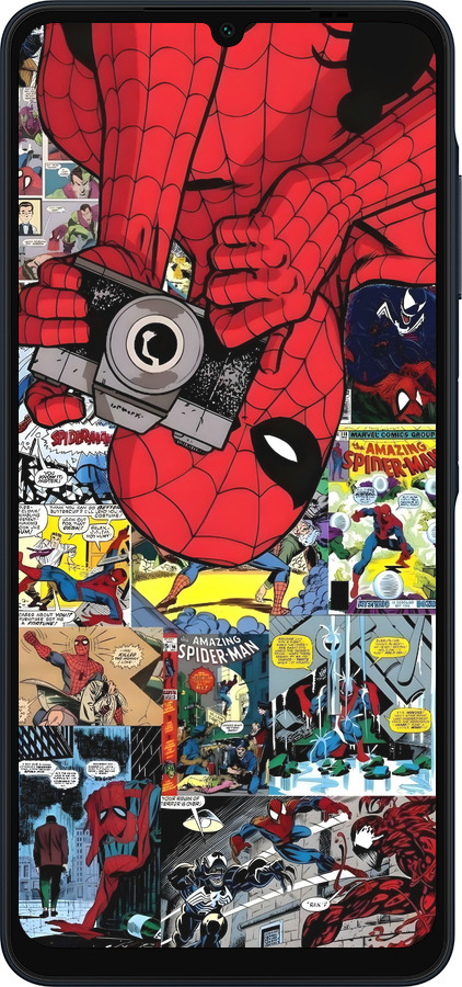 Силиконовый чехол Человек паук 2 для Samsung Galaxy A06 4G - 6333u-3776 изображение 